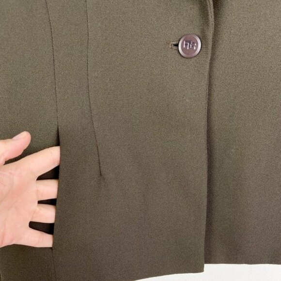 Rena Rowan Vintage 90's Moss Green Blazer - Picture 4 of 11
